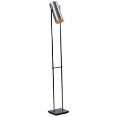 Vintage Trombone Floor Lamp by Johannes Hammerborg for Fog & Mørup