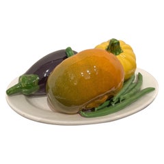 Vintage Trompe L' oeil Vegetable Oval Platter