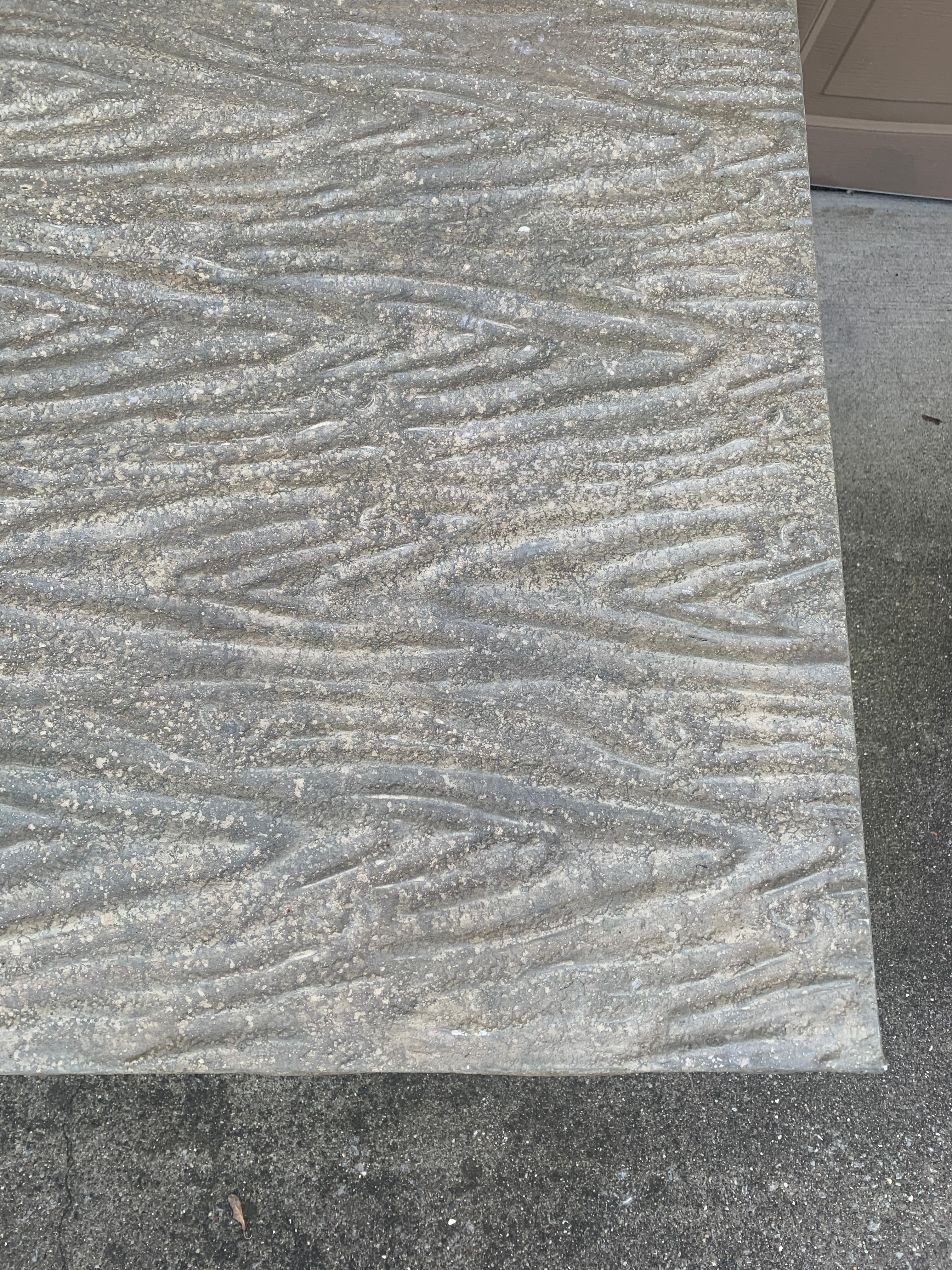 Vintage Trompe l'Oeil Faux Bois Tree Form Outdoor Dining Table 6