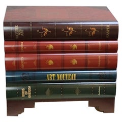 Vintage Trompe L'oeil Faux Stacked Büchertruhe / Dekobox von Don Andres, Vintage