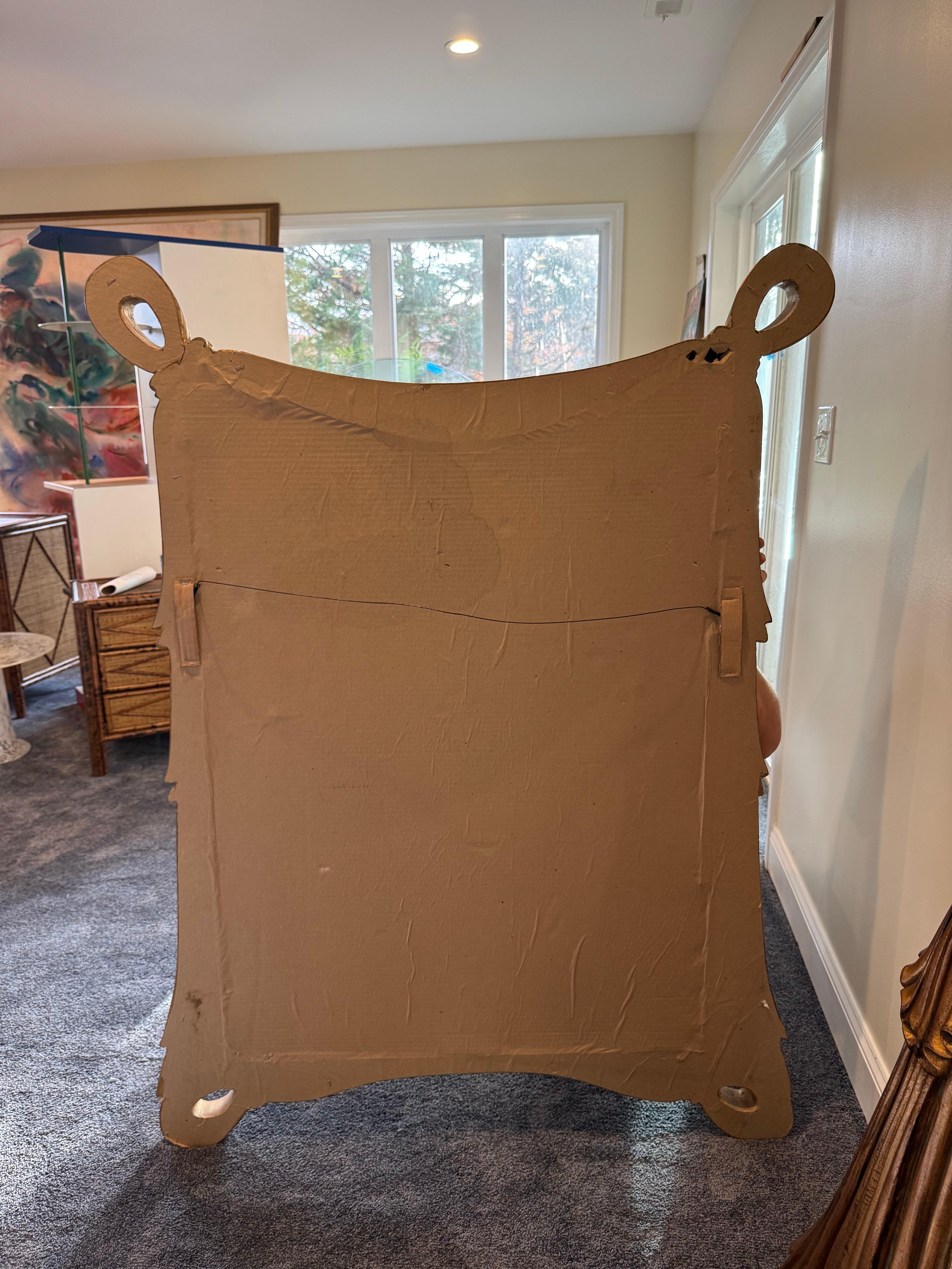 Specchi d'epoca Trompe L'Oeil Hollywood Regency Drape Swag - una coppia in vendita 3