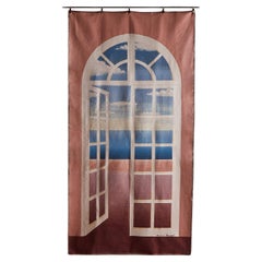 Vintage Trompe-l
œil Window Tapestry by Dominique Maraval