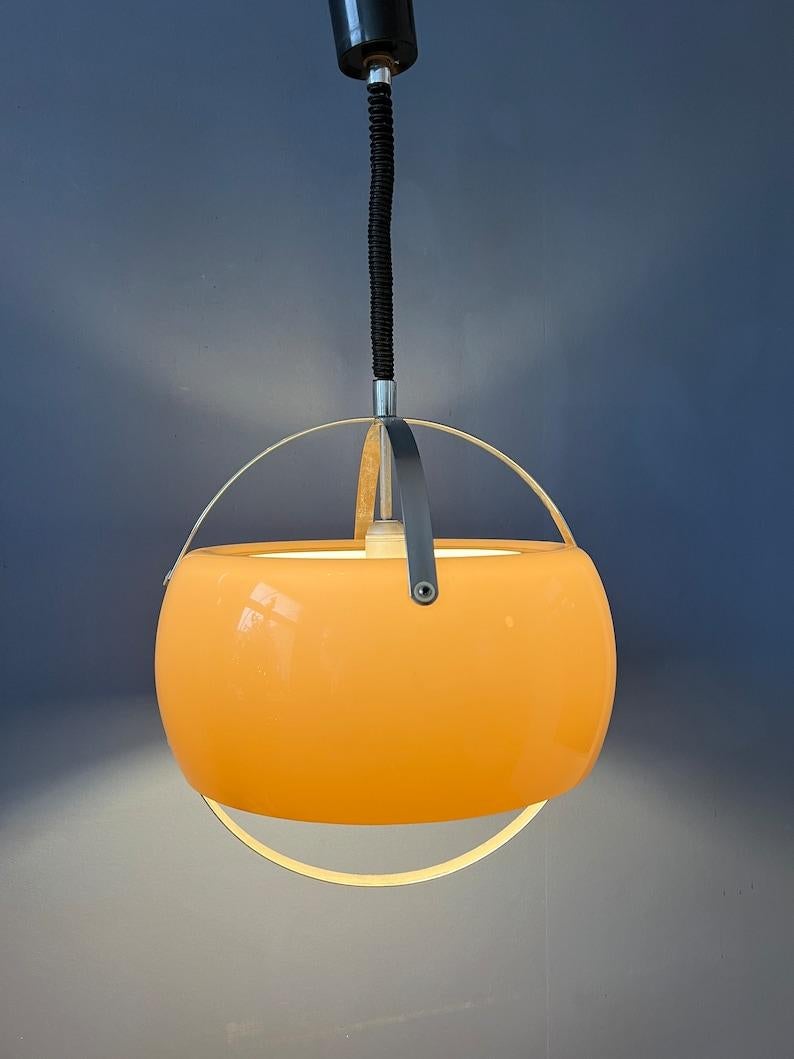 20th Century Vintage Tronconi Pendant Lamp Space Age Light Fixture, 1970s For Sale