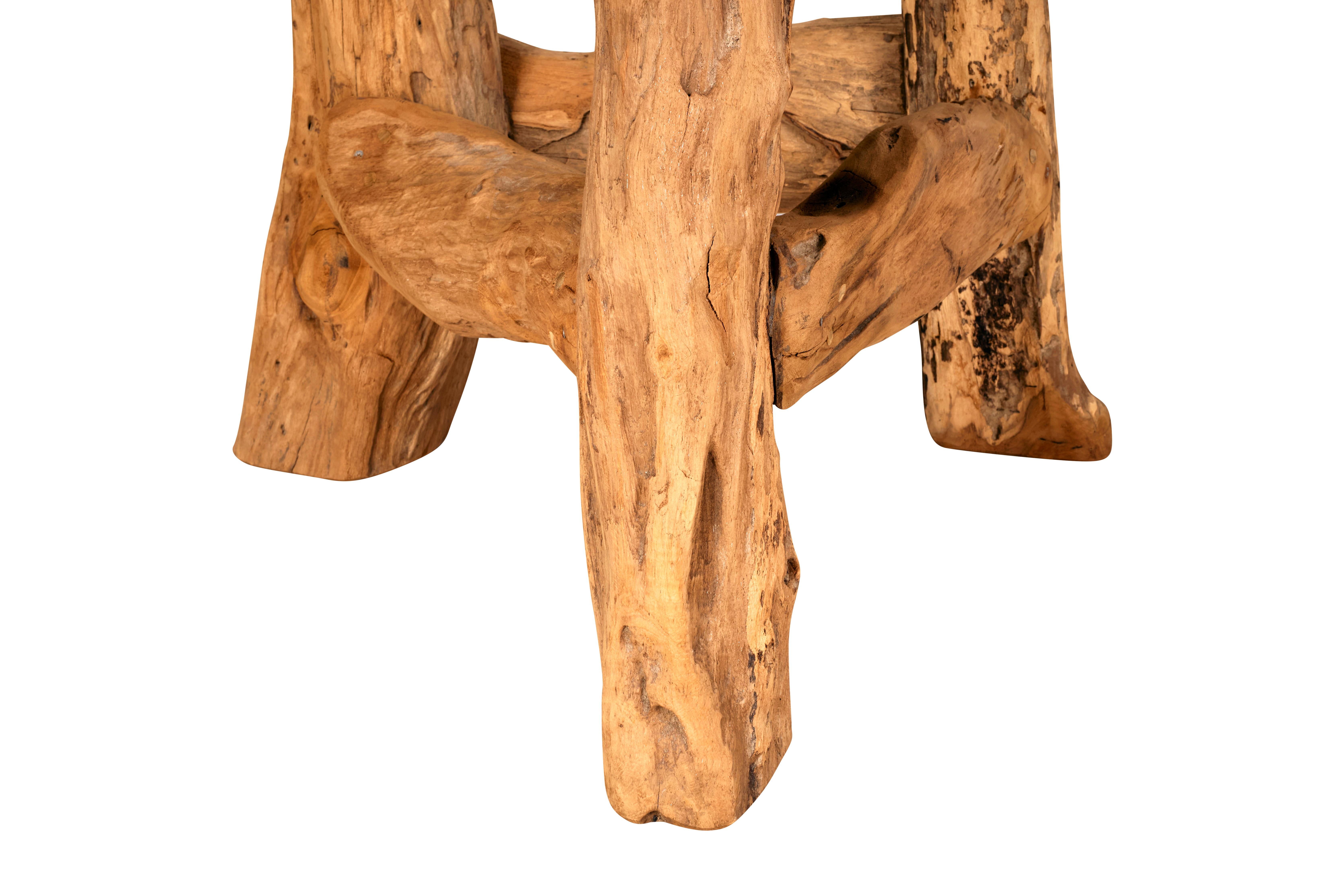 20th Century Vintage Trunk Triangular Table Base For Sale