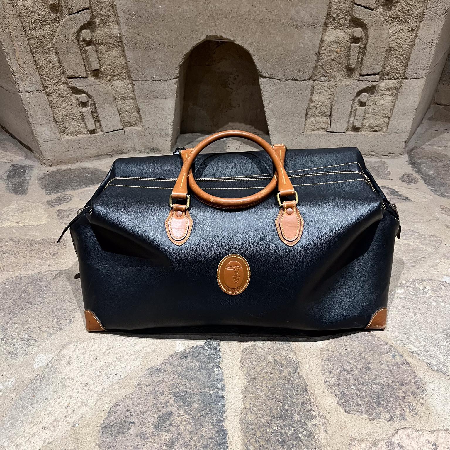 Vintage Trussardi Travel Bag Tote Duffel For Sale 8