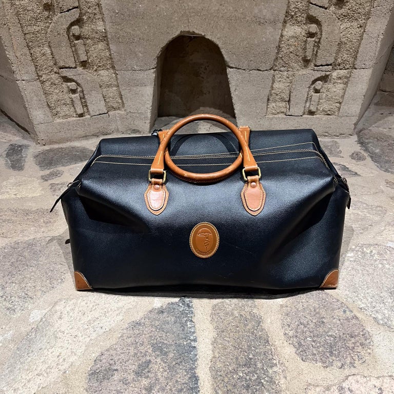 Vintage Trussardi Travel Bag Tote Duffel For Sale at 1stDibs