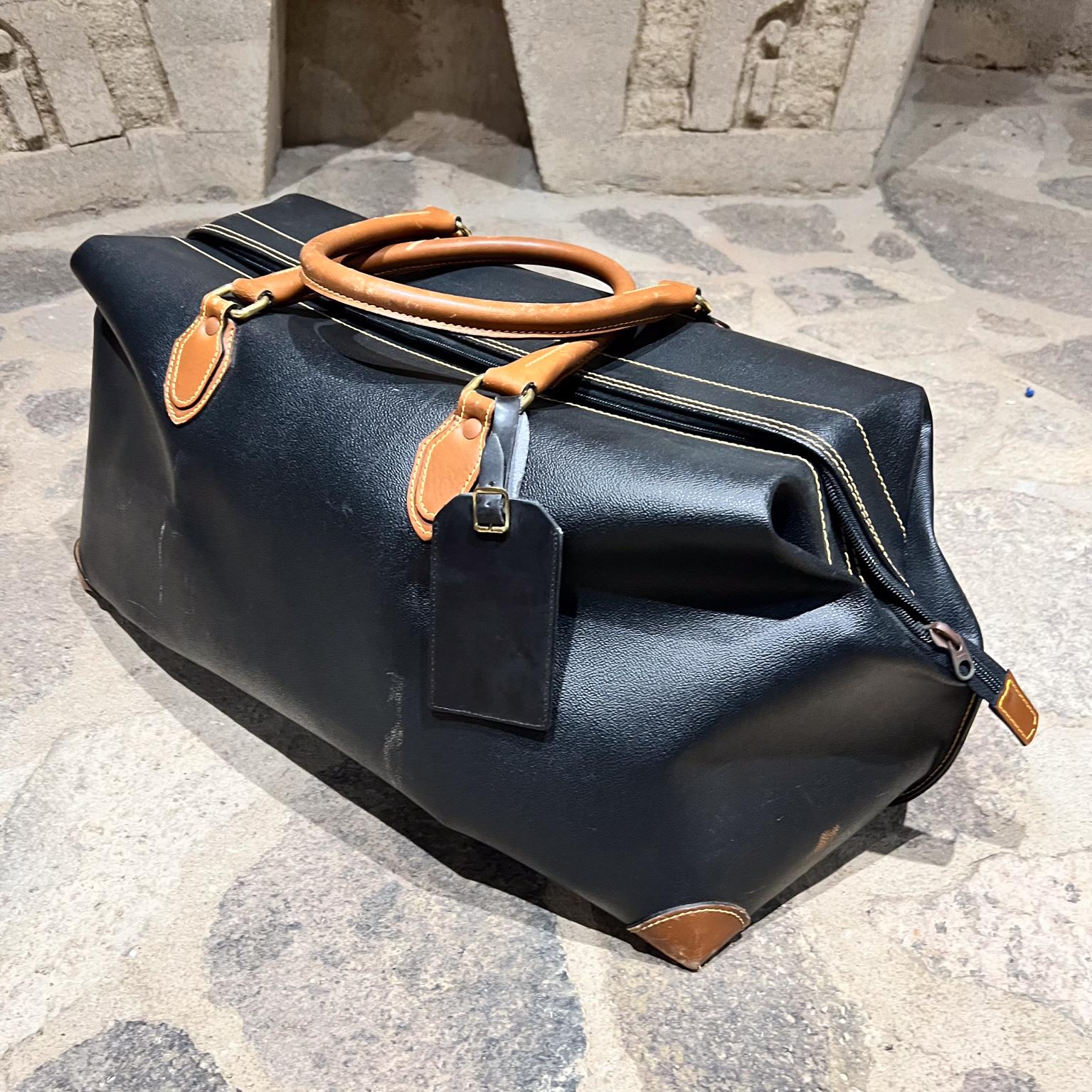 Mid-Century Modern Vintage Trussardi Travel Bag Tote Duffel For Sale