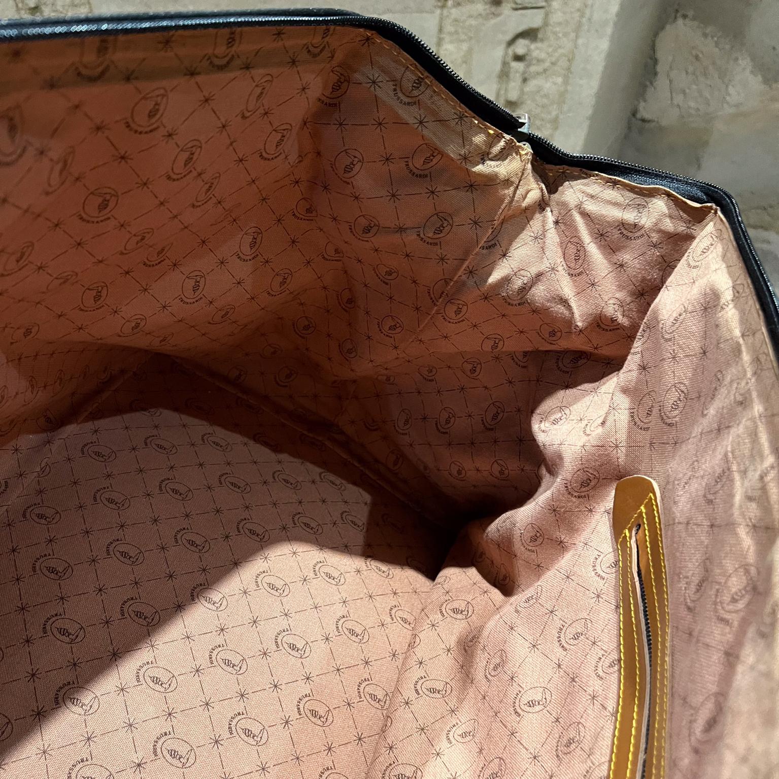 Vintage Trussardi Travel Bag Tote Duffel For Sale 2
