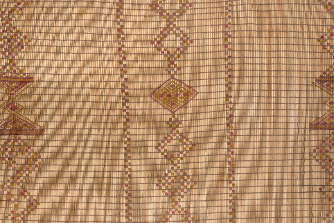Hand-Crafted Vintage Tuareg Flatweave with Diamond Design  For Sale