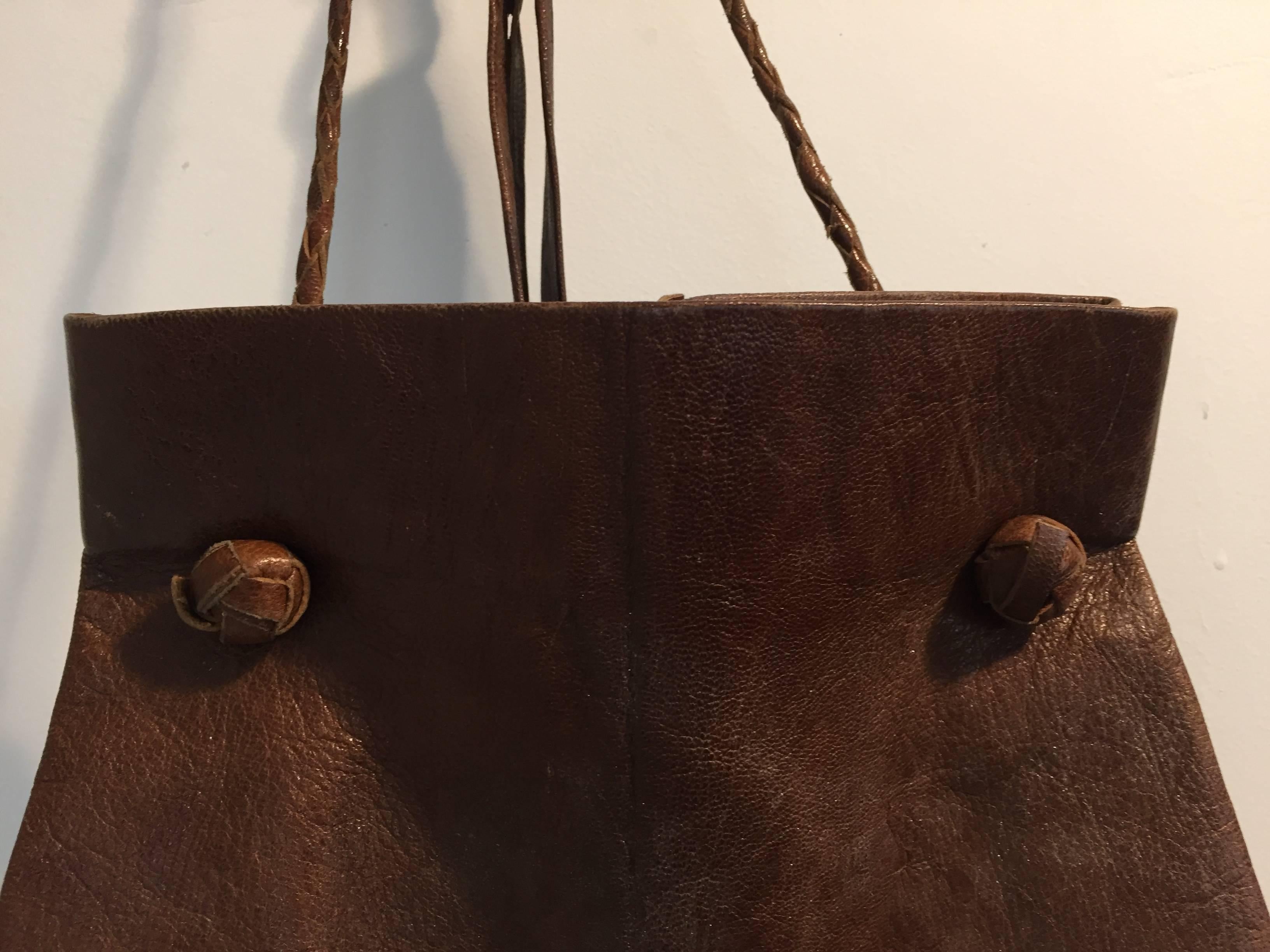 leather map bag
