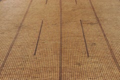 Alfombra Tuareg Vintage, Beige con Rayas Geométricas Verticales - Rug & Kilim