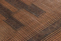 Tappeto Tuareg vintage, motivi geometrici marroni e beige - Rug & Kilim