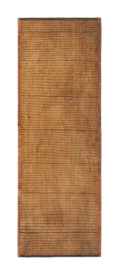 Tappeto Tuareg vintage, bronzo luminoso con strisce marroni - Rug & Kilim