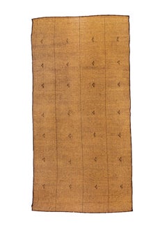Alfombra larga de junco tuareg vintage