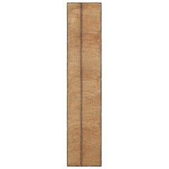 Tappeto Tuareg vintage, a righe marroni e beige - Rug & Kilim