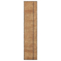 Tappeto Tuareg vintage, a righe marroni e beige - Rug & Kilim