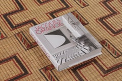 Tappeto quadrato Tuareg vintage in marrone e rosso con motivi geometrici