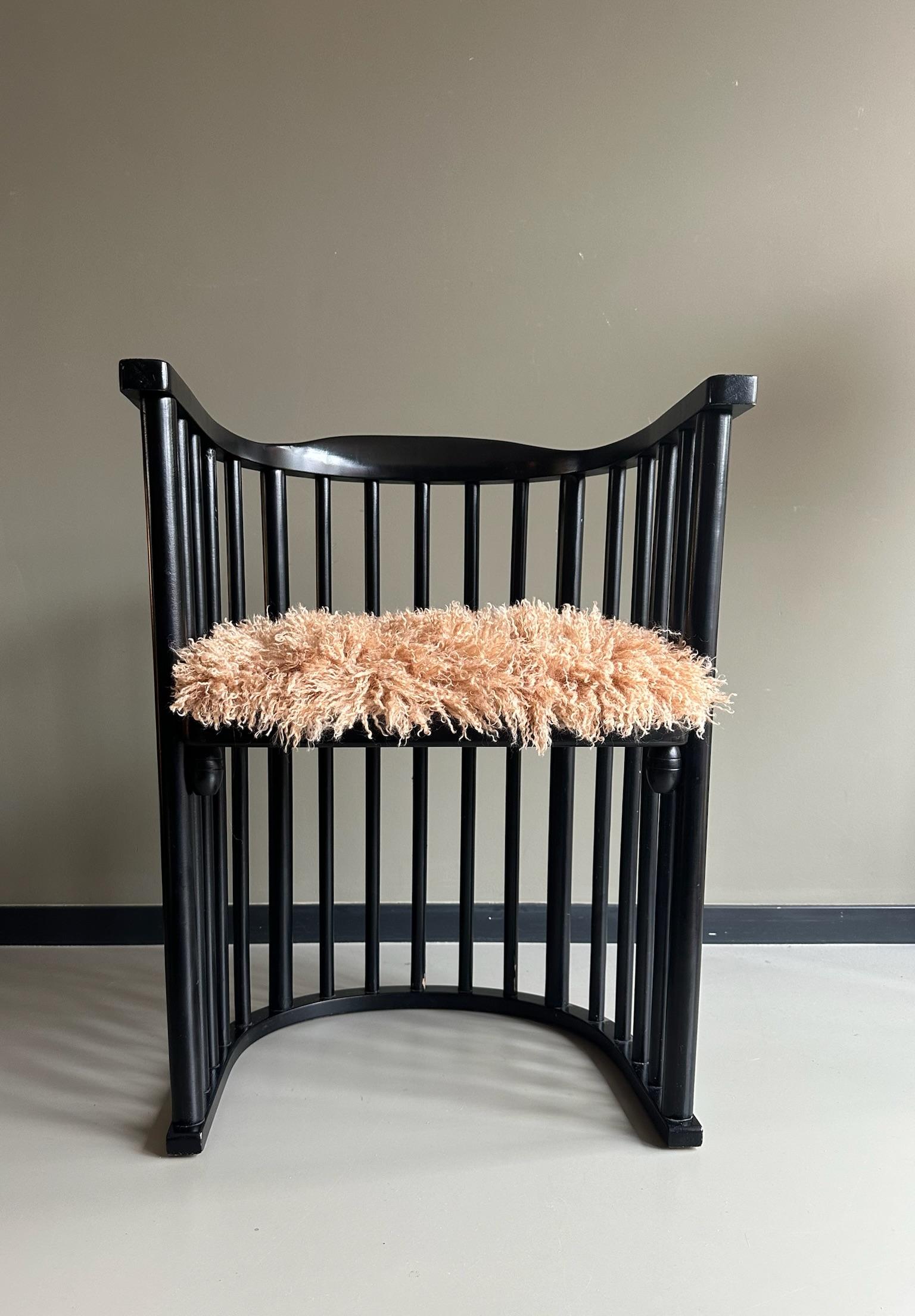 Textile Vintage tub chair Joseph Hoffmann 1950 For Sale
