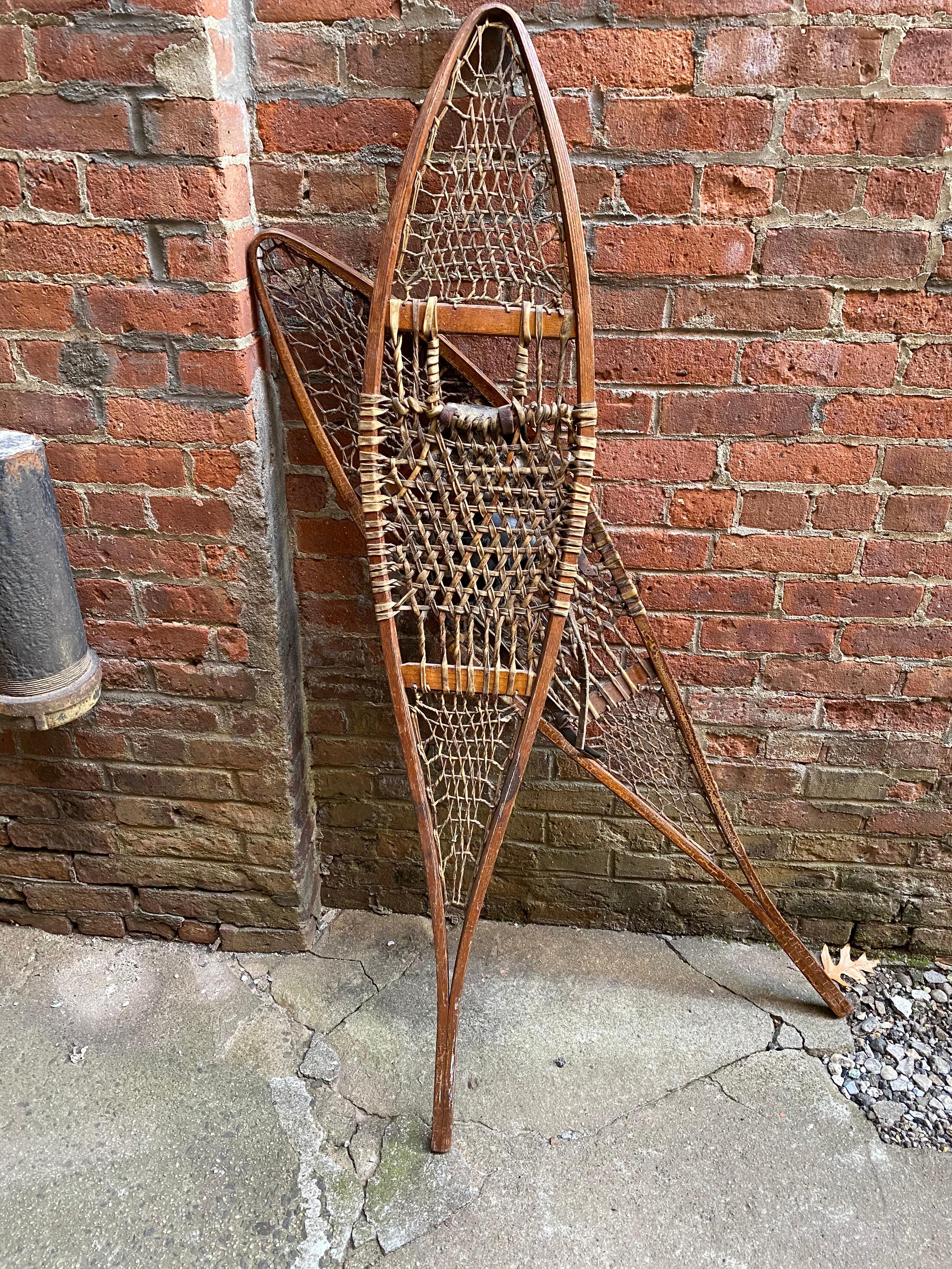 Early 20th Century Vintage Tubbs Maine Snow Shoes