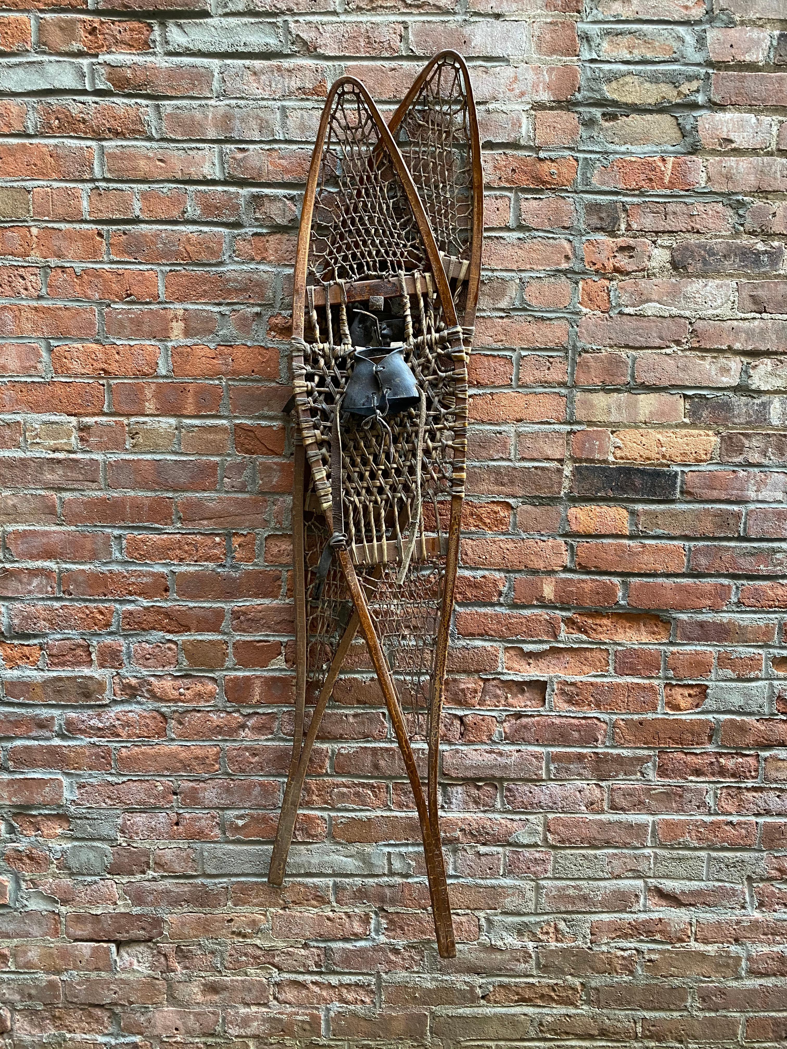 Leather Vintage Tubbs Maine Snow Shoes