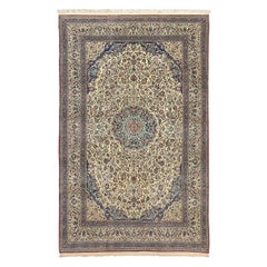Tappeto Vintage Tudeshk Persian Nain i- Dimensioni: 11'9 X 7'4