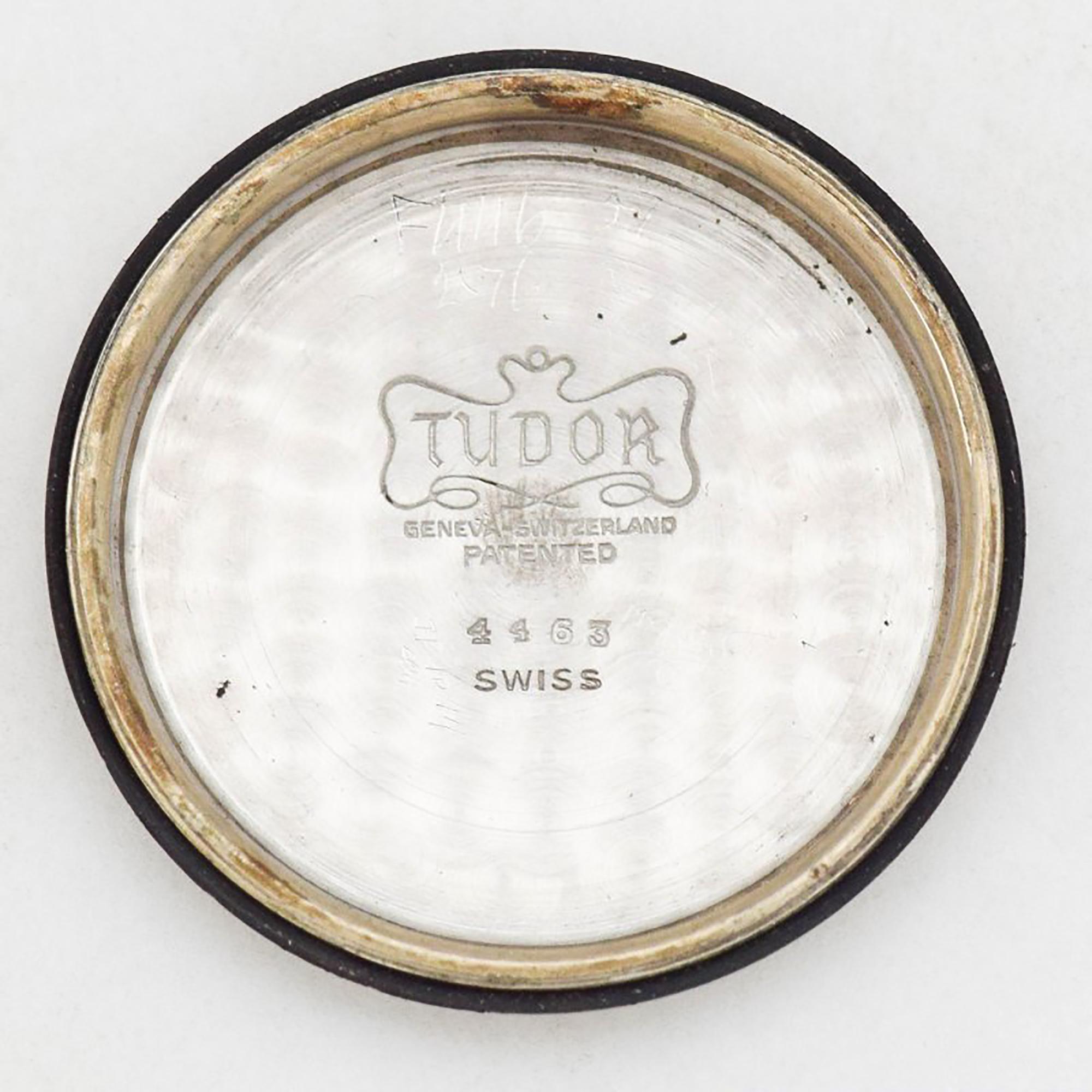 Vintage Tudor Oyster Reference 4463 Stainless Steel Watch, 1945 For Sale 2