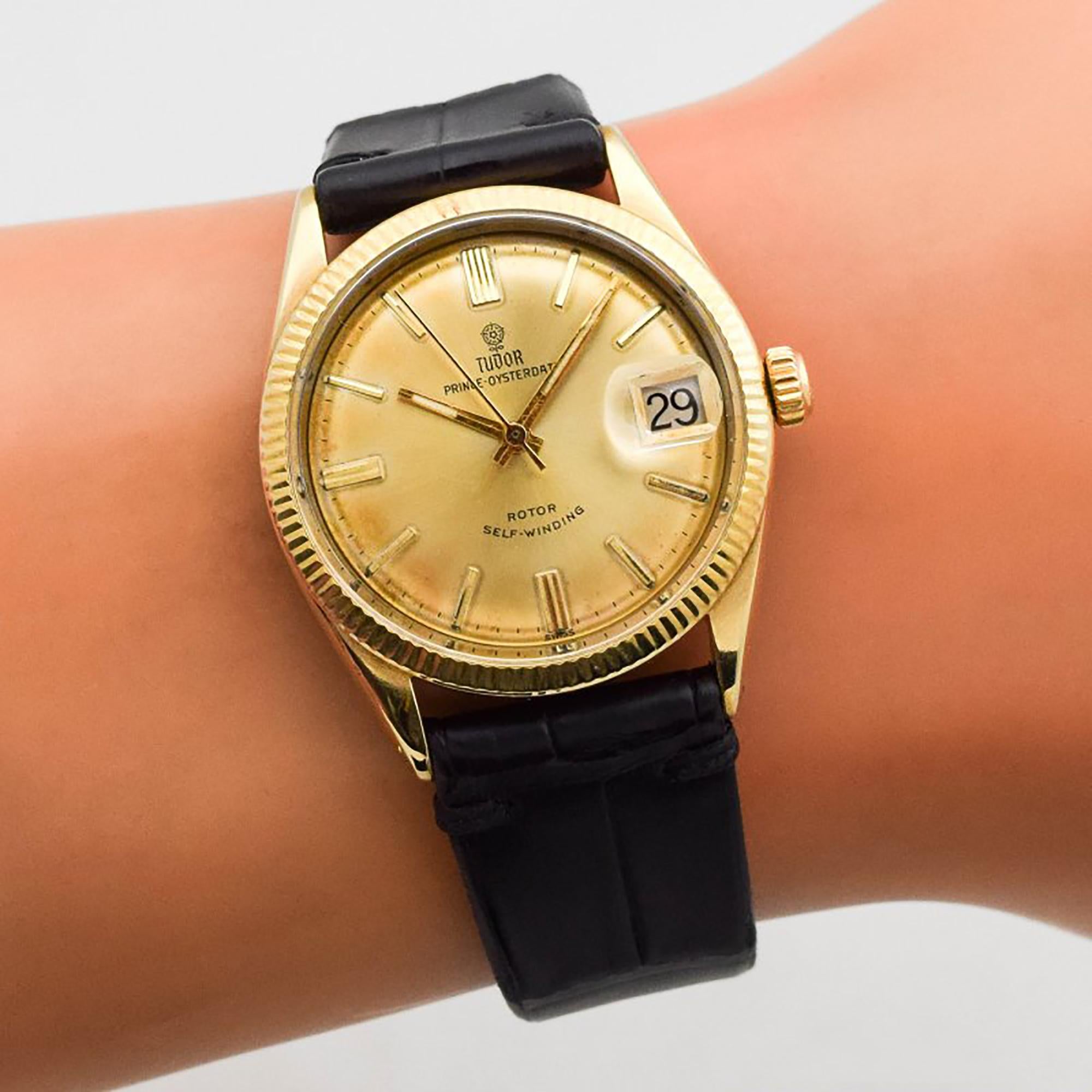 Vintage Tudor Prince Oysterdate Reference 7964 Watch, 1970s For Sale 1