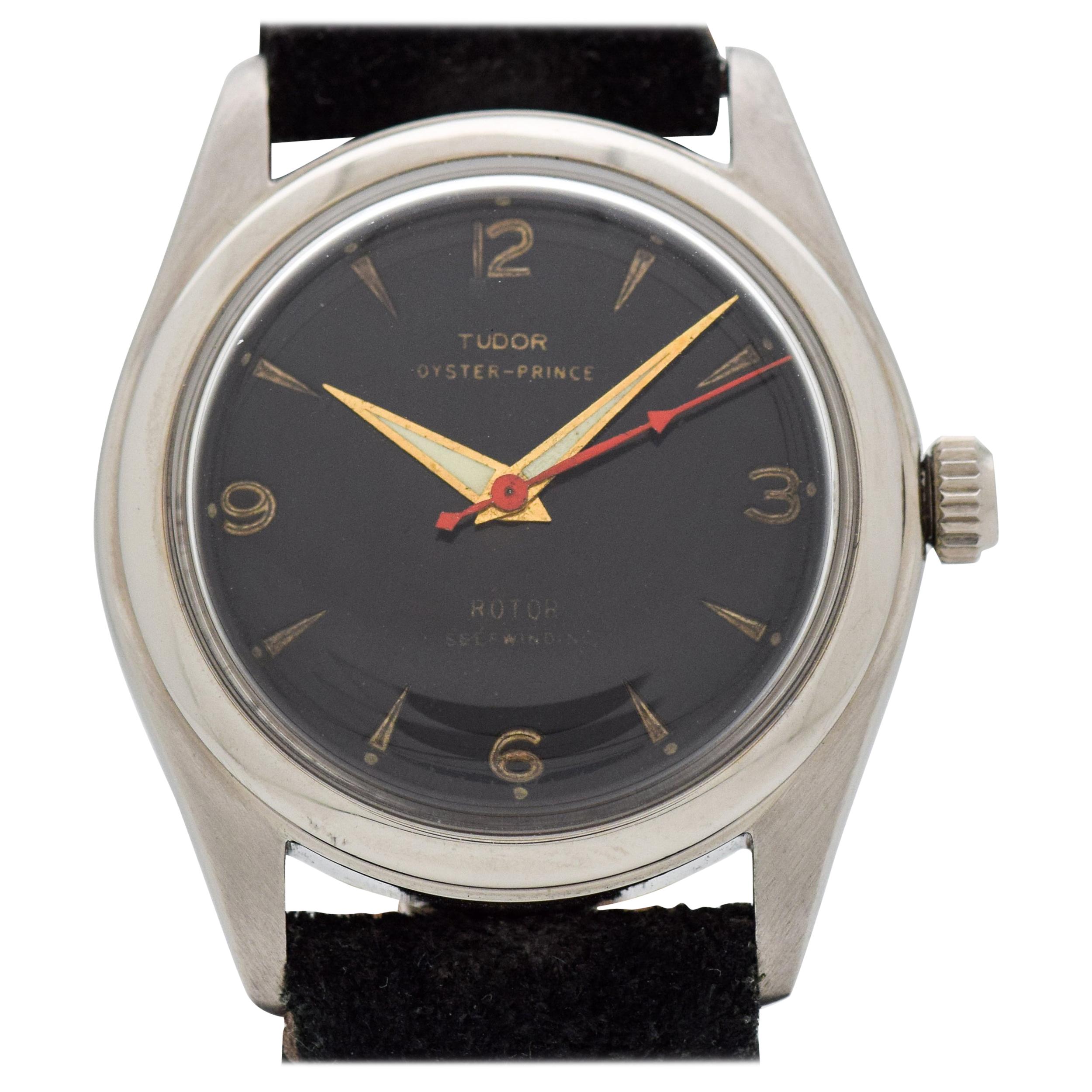 Vintage Tudor Prince Reference 7809 Stainless Steel Watch, 1953 For Sale