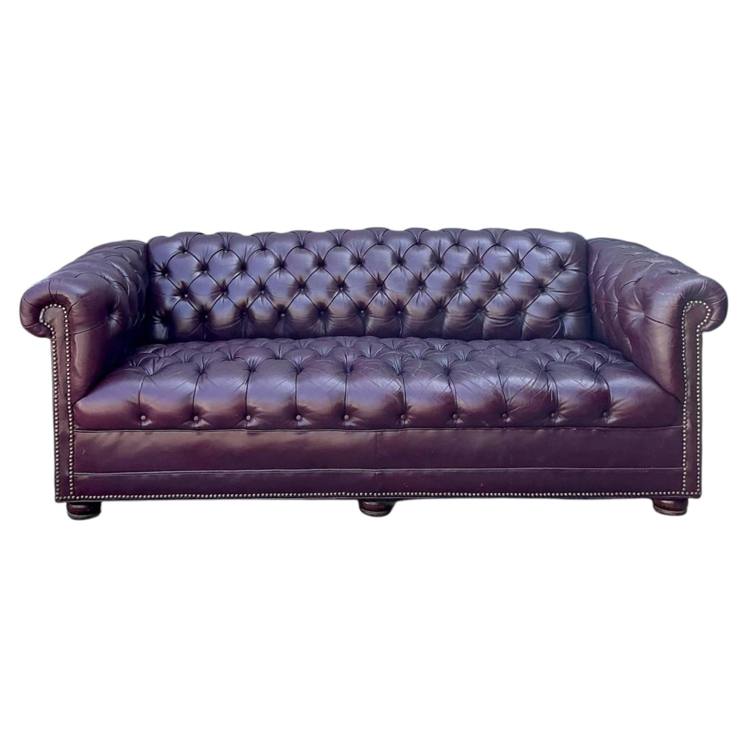 What is a tufted sofa?