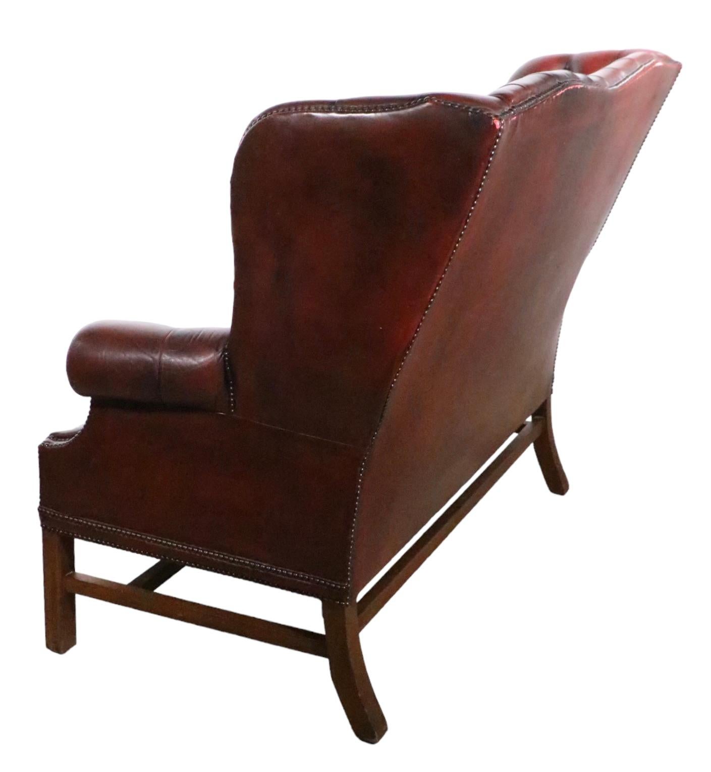 wingback settee
