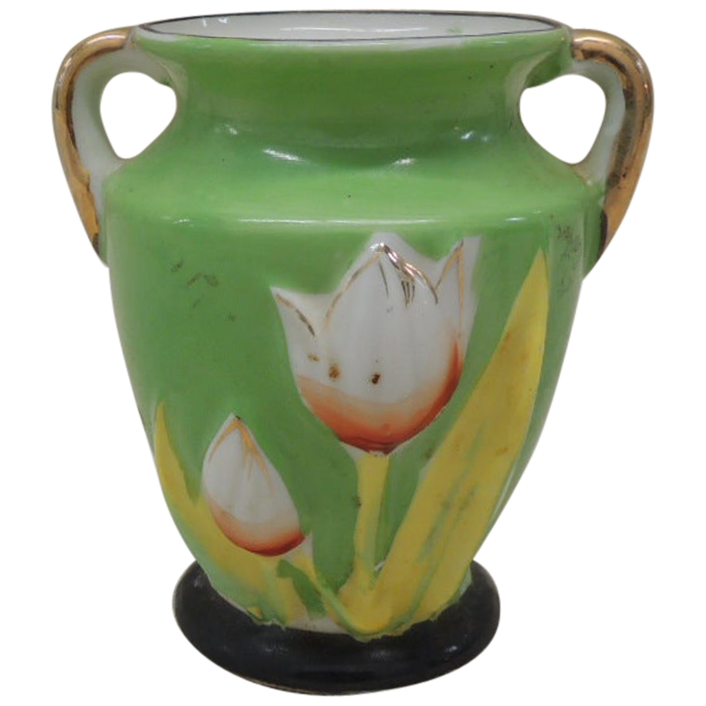 Vintage "Tulip" Asian Lusterware Bud Vase