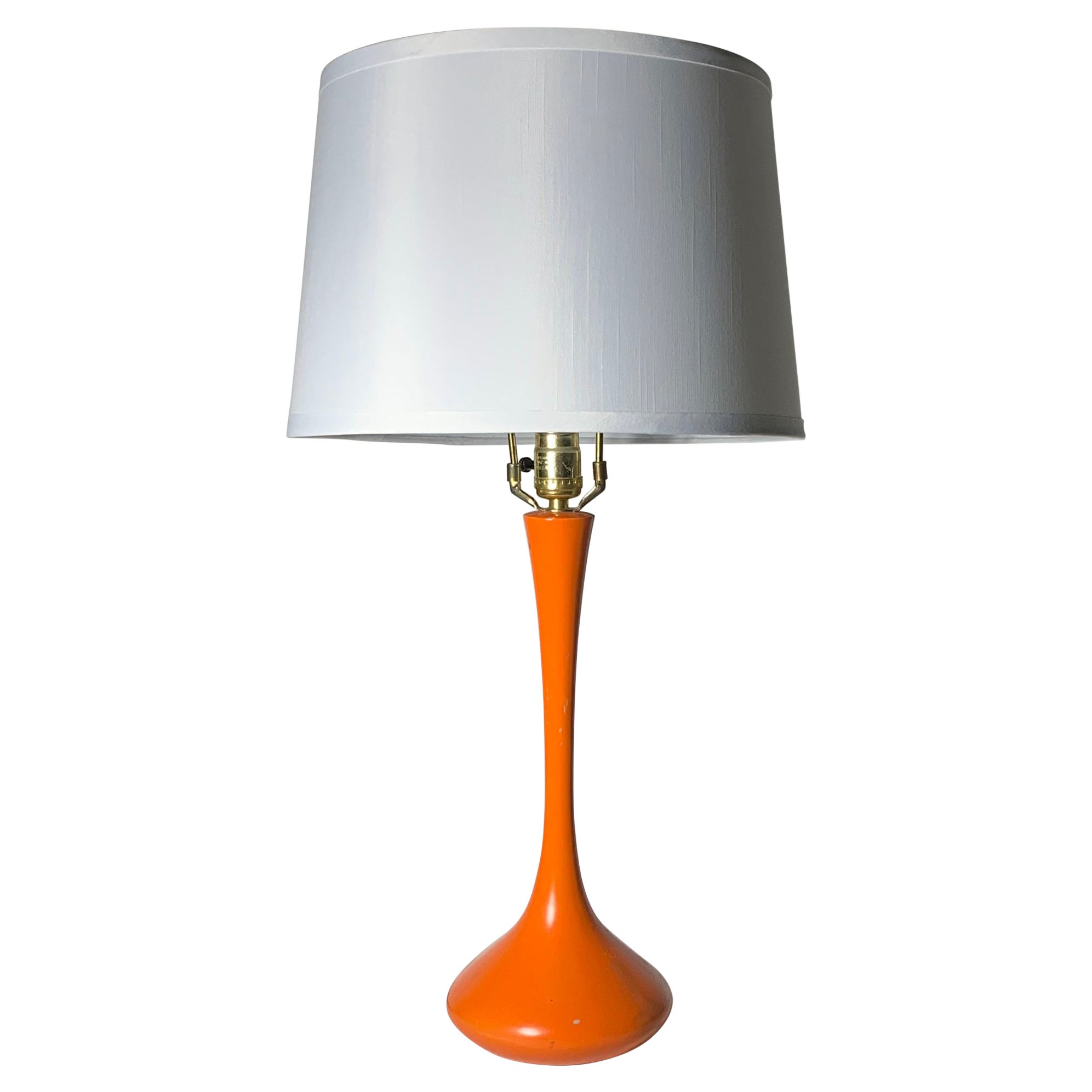 Lampada Tulipano Vintage di Laurel in arancione in vendita