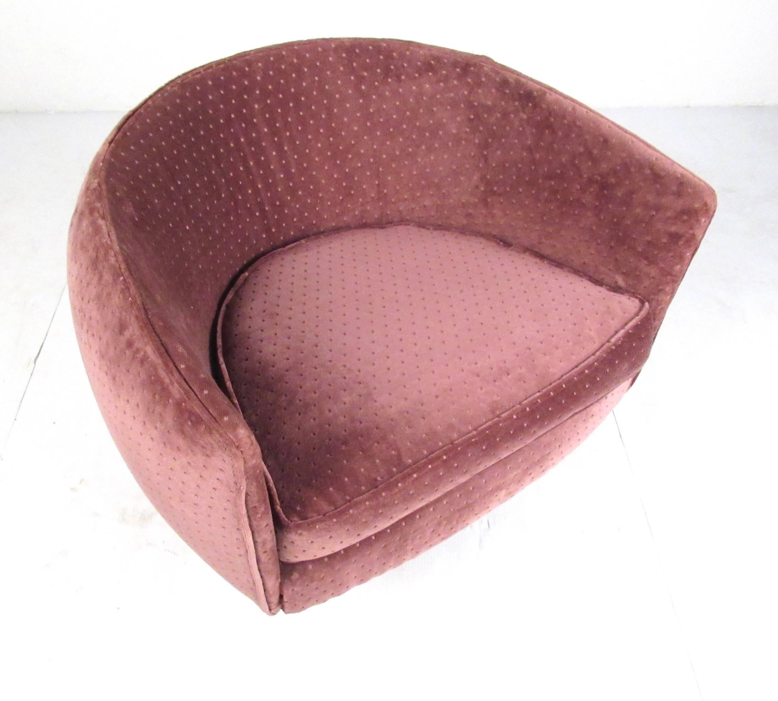 Metal Vintage Tulip Swivel Chair after Jeffery Bernett