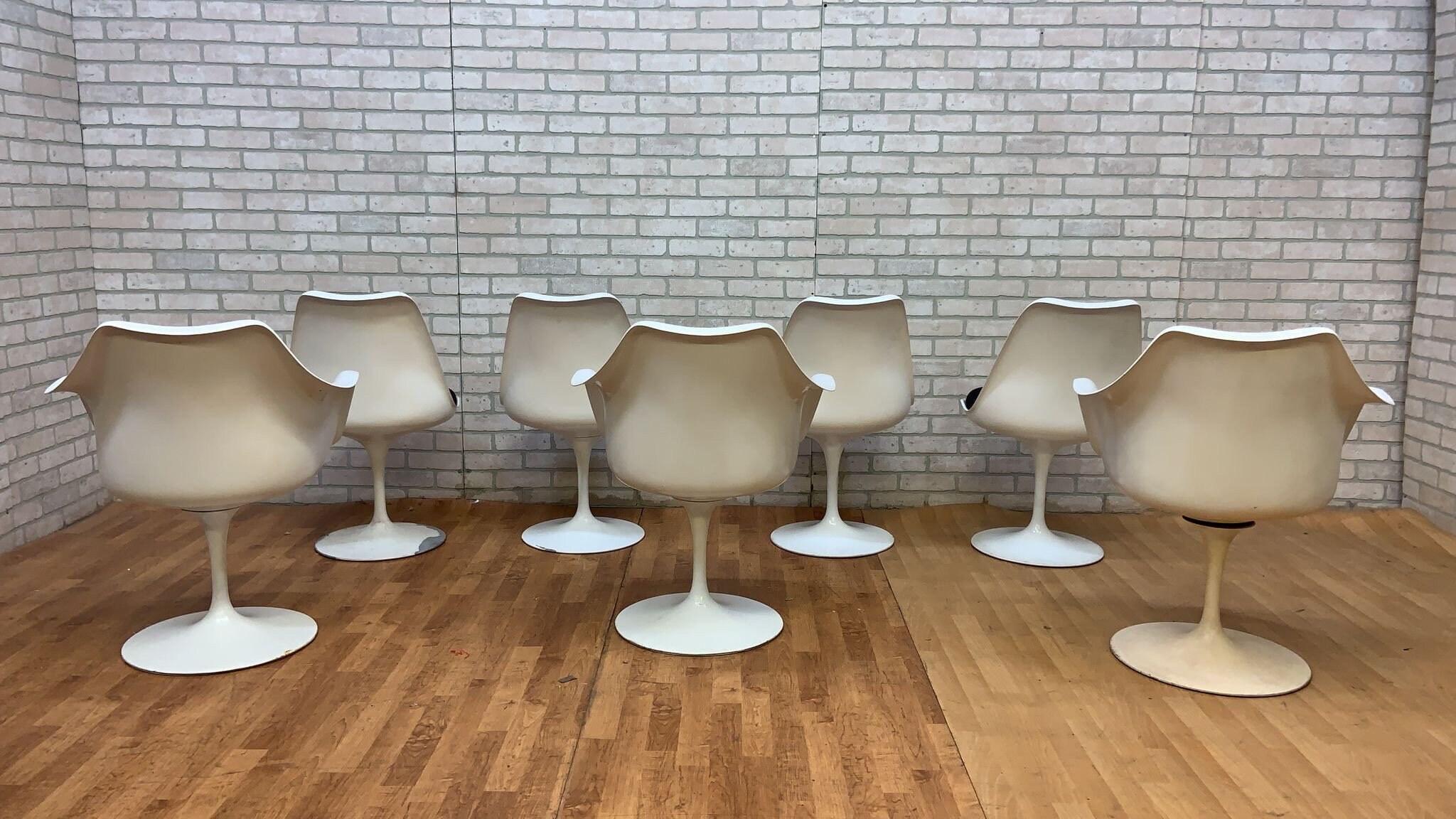20th Century Vintage Tulip Swivel Chairs After Eero Saarinen for Knoll - Set of 6