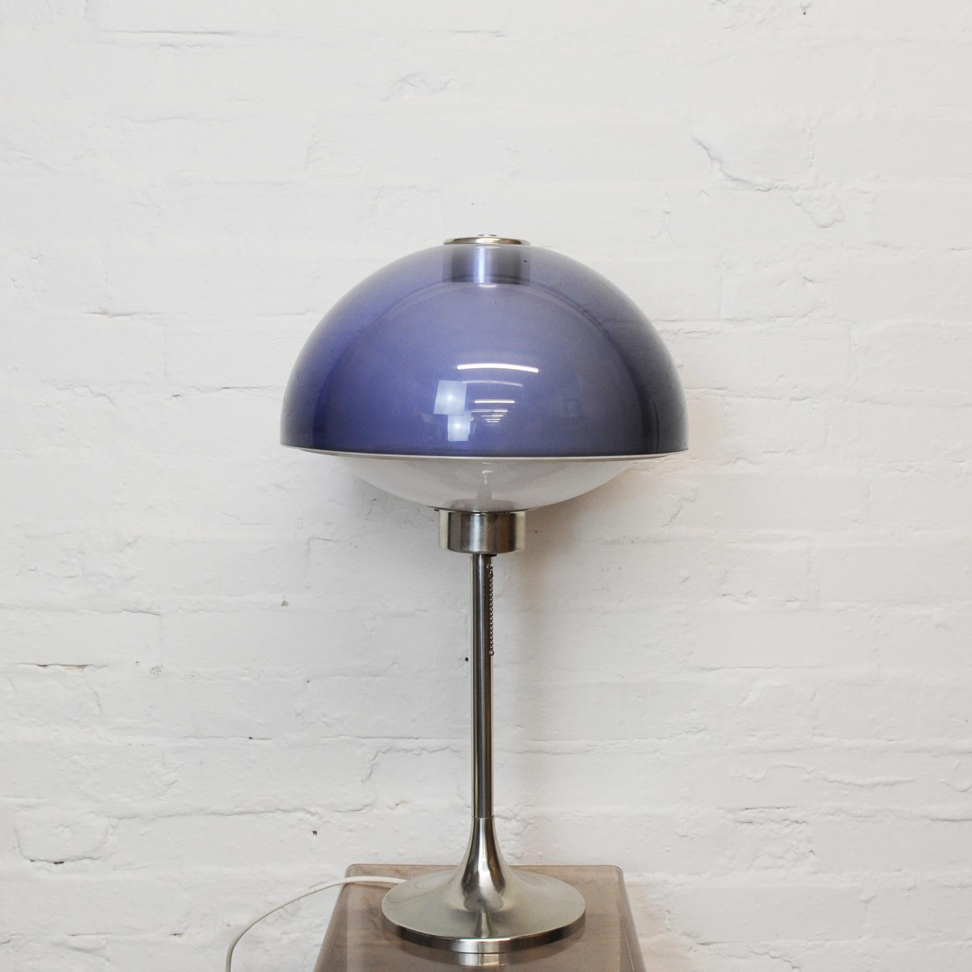 A space age table/desk lamp designed in 1966 by Robert Welch and manufactured by Lumitron in England.

Designer - Robert Welch

Manufacturer - Lumitron

Design Period - 1970 to 1979

Country of Manufacture - U.K

Attribution Marks - n/a

Detailed