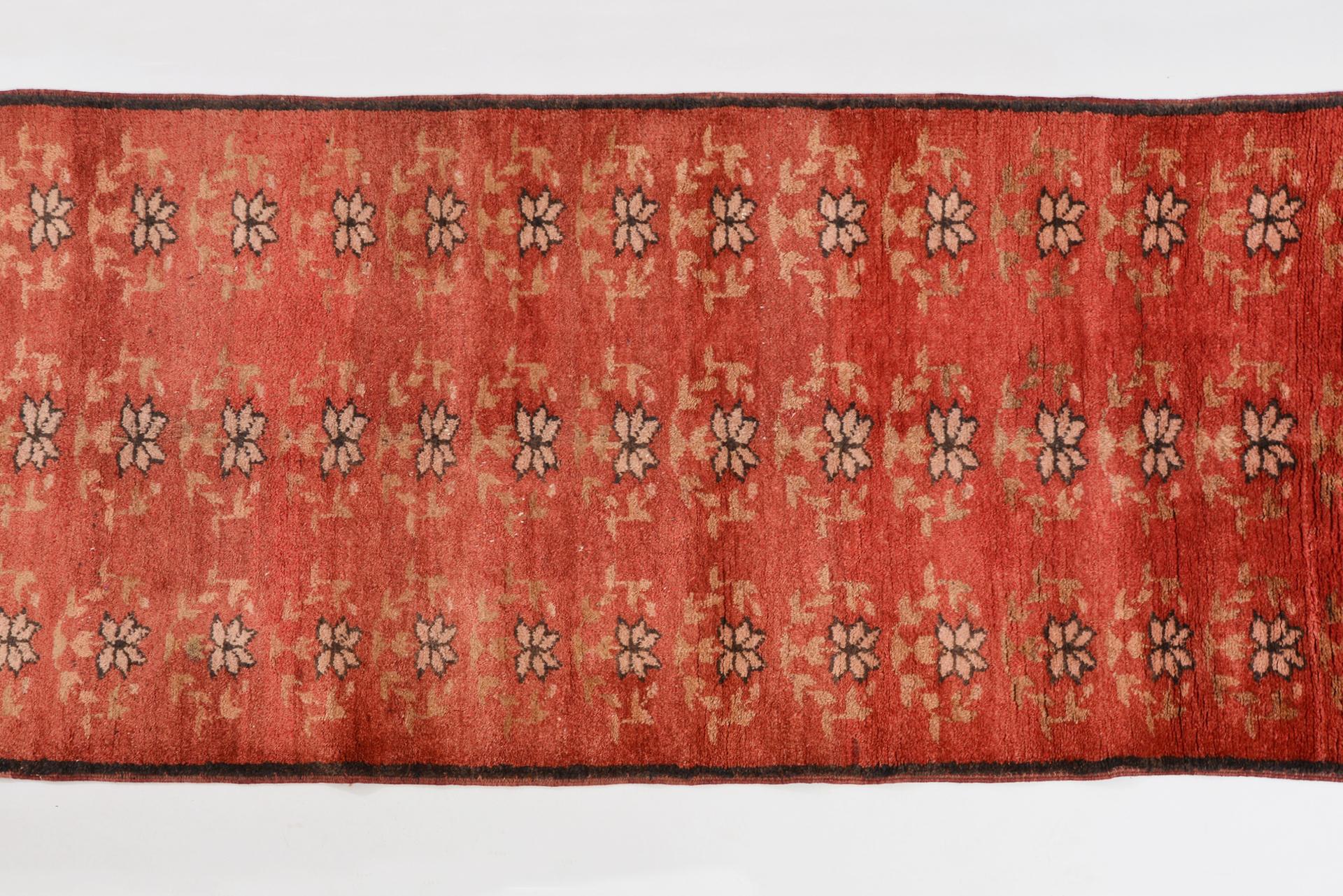 Hand-Knotted Vintage TULU Carpet For Sale