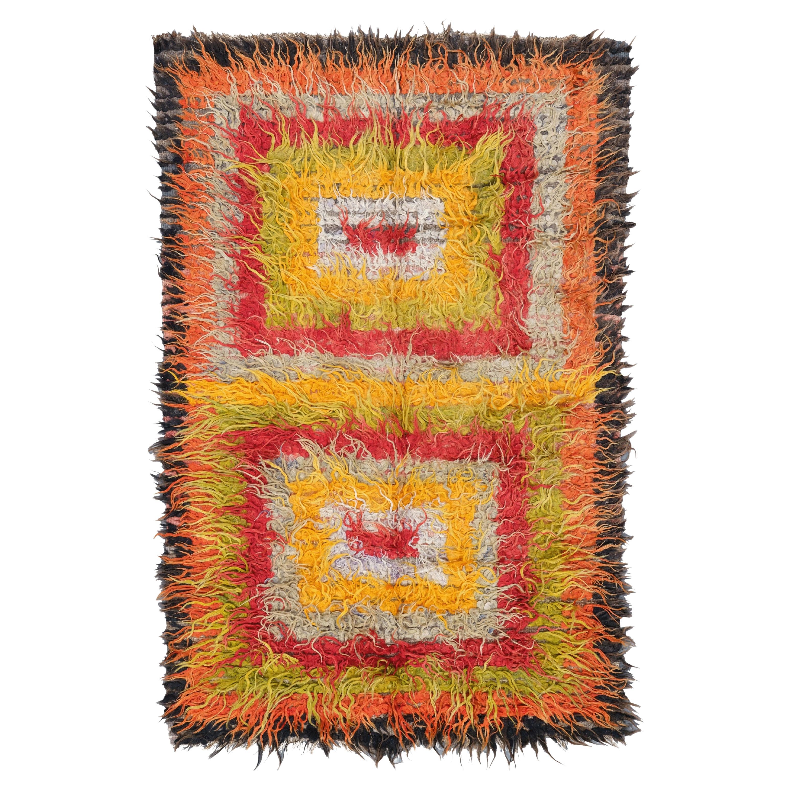 Vintage Tulu Rug - 19th Century Vintage Tullue Rug, Vintage Rug, Anatolian Rug