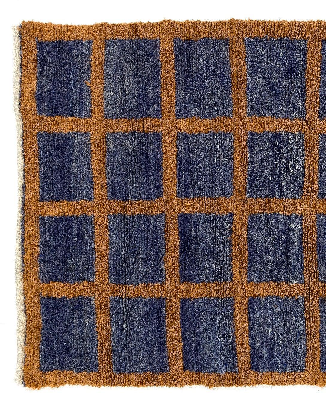 blue and orange rug
