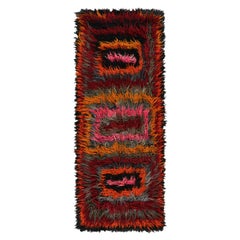 Vintage Tulu Runner Rug with Colorful Geometric Patterns, from Rug & Kilim
