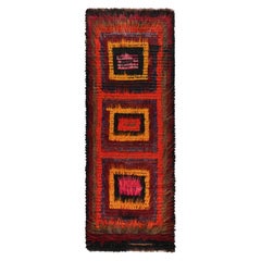 Vintage Tulu Runner Rug with Colorful Geometric Patterns, from Rug & Kilim