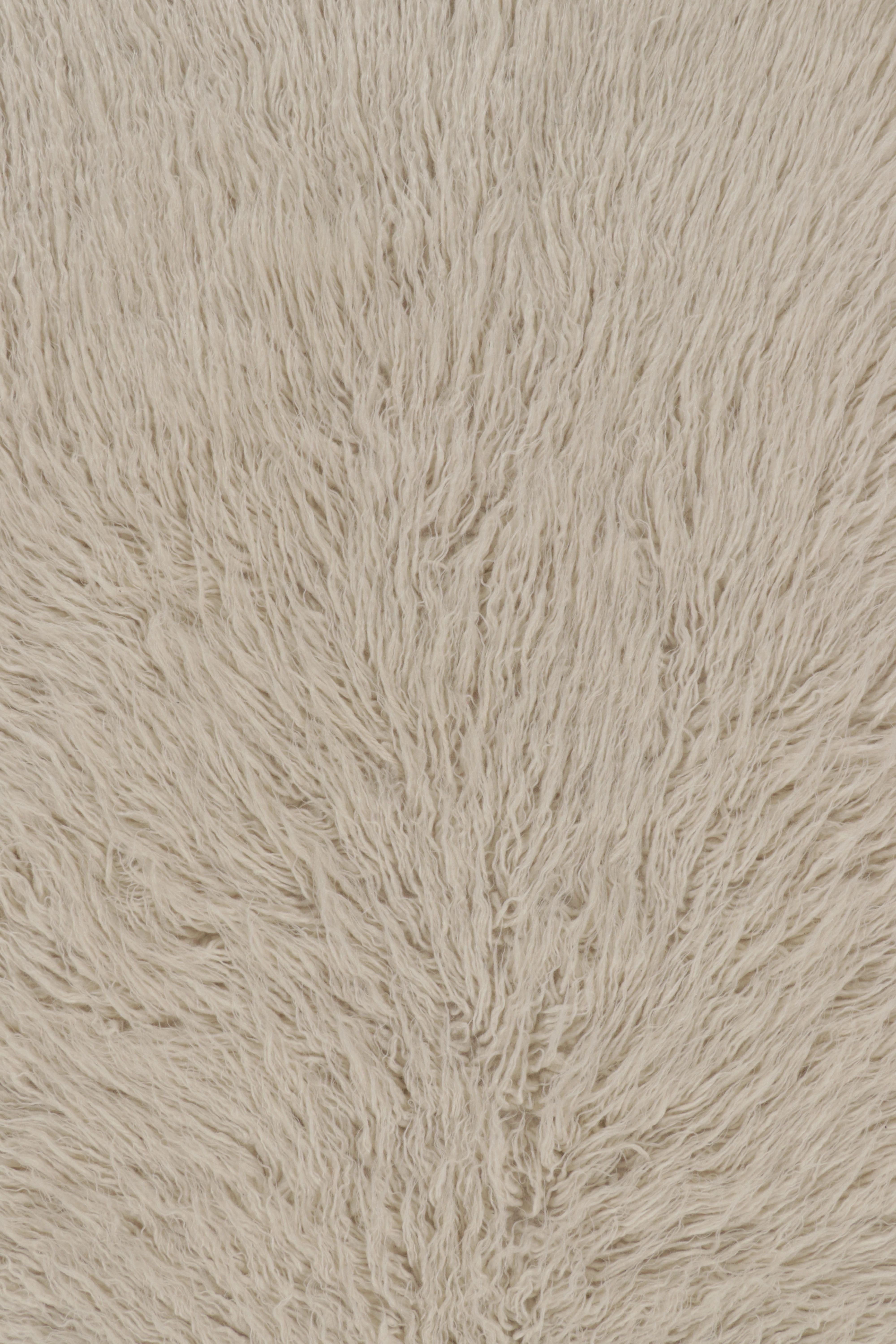 Tapis Vintage Tulu Shag, tons beige, ivoire et crème - Rug & Kilim Bon état - En vente à Long Island City, NY