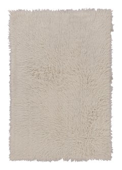 Vintage Tulu Shag Rug, Beige, Ivory and Cream Tones - Rug & Kilim