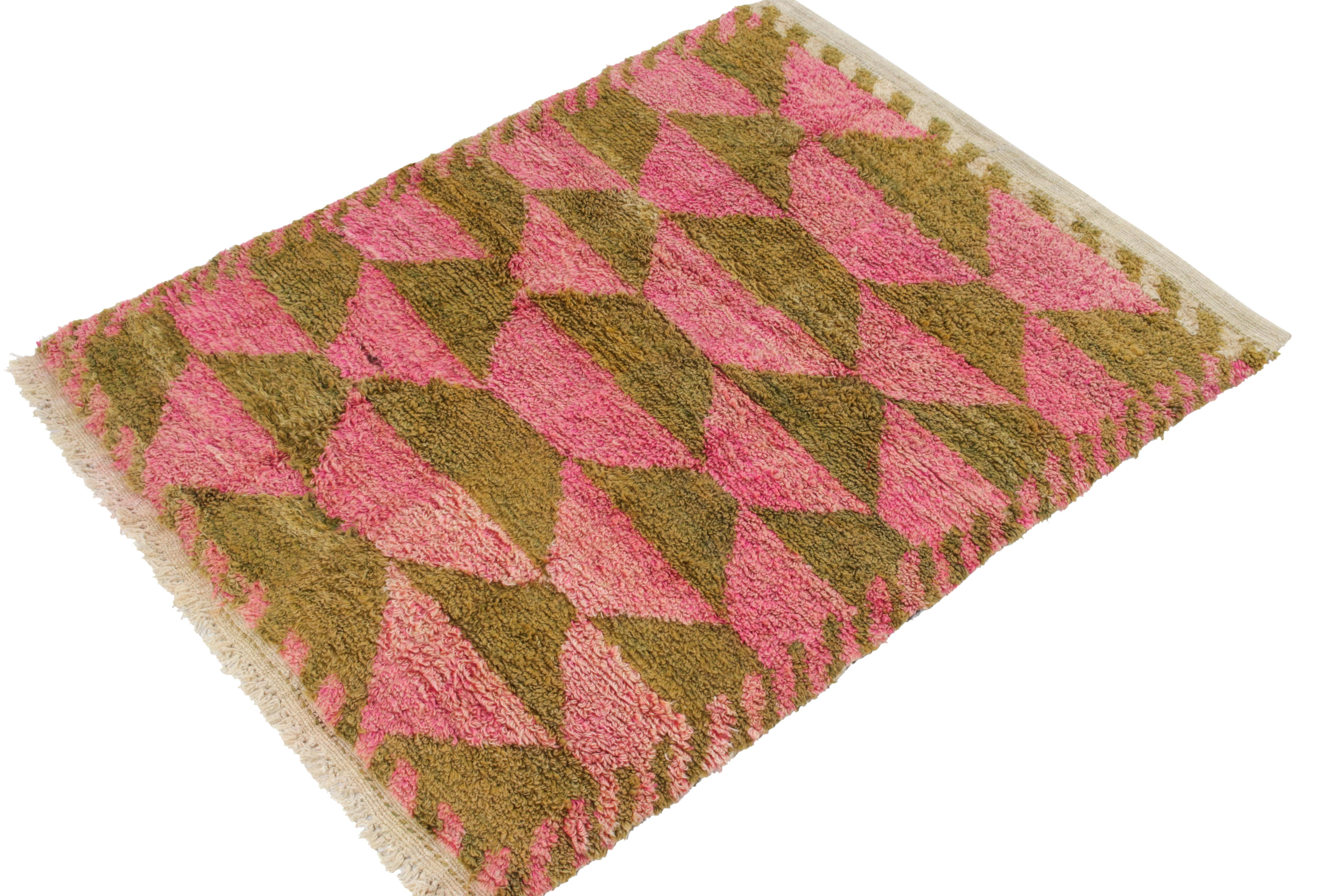 mustard and pink rug