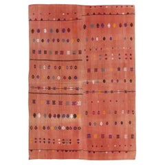 Vintage Tülü Turkish Colorful Kilim 5'4''x7'8''