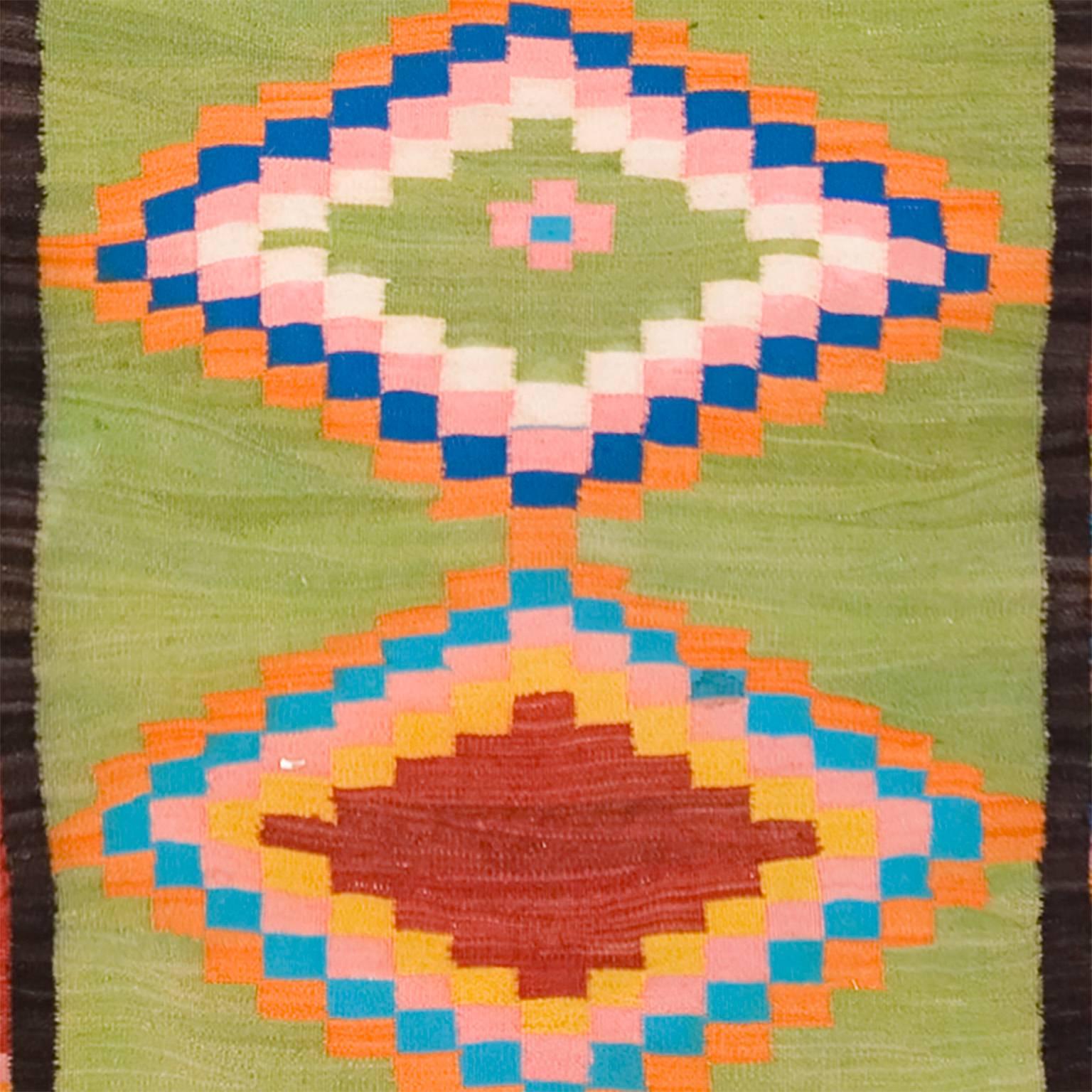 Hand-Woven Vintage Tunisian Carpet, 1950