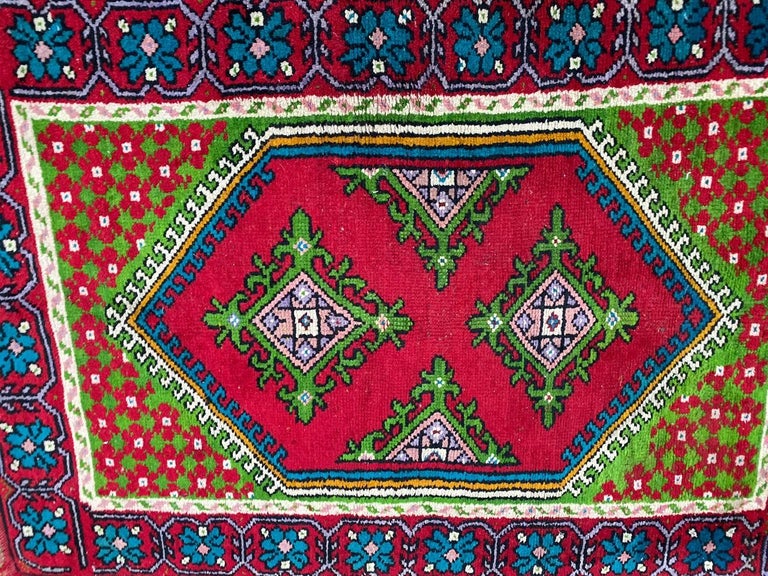 Vintage Tunisian Kairouan Rug For Sale at 1stdibs