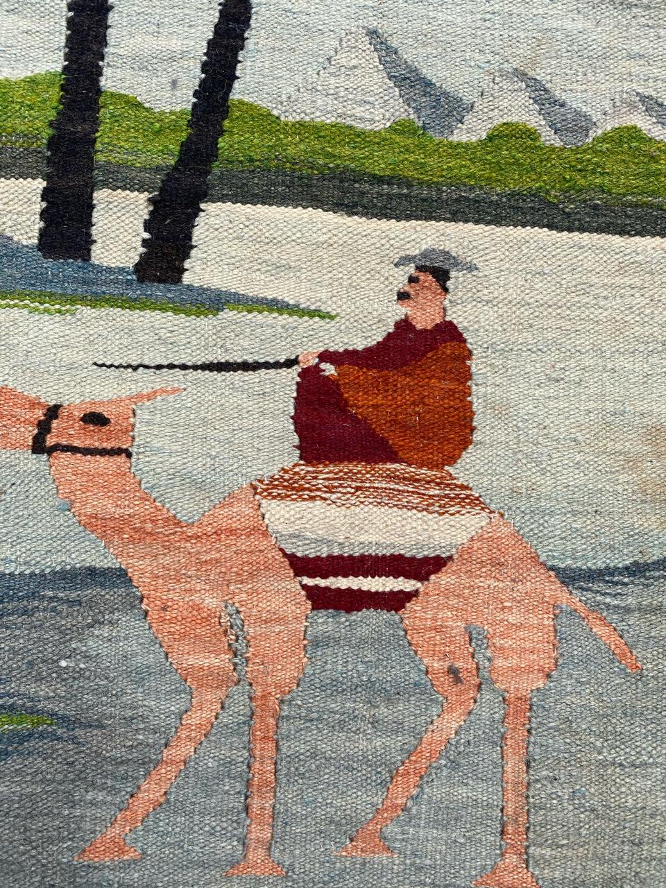 Bobyrug's nice Vintage Tunisian Native Tapestry en vente 2