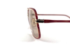 Vintage Tura Mod 575 Tan Light Brown Lenses Sunglasses 70'S Made In Japan
