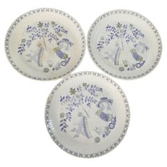 Vintage Turi-Design Lotte Plates Made in Norway Set of 3