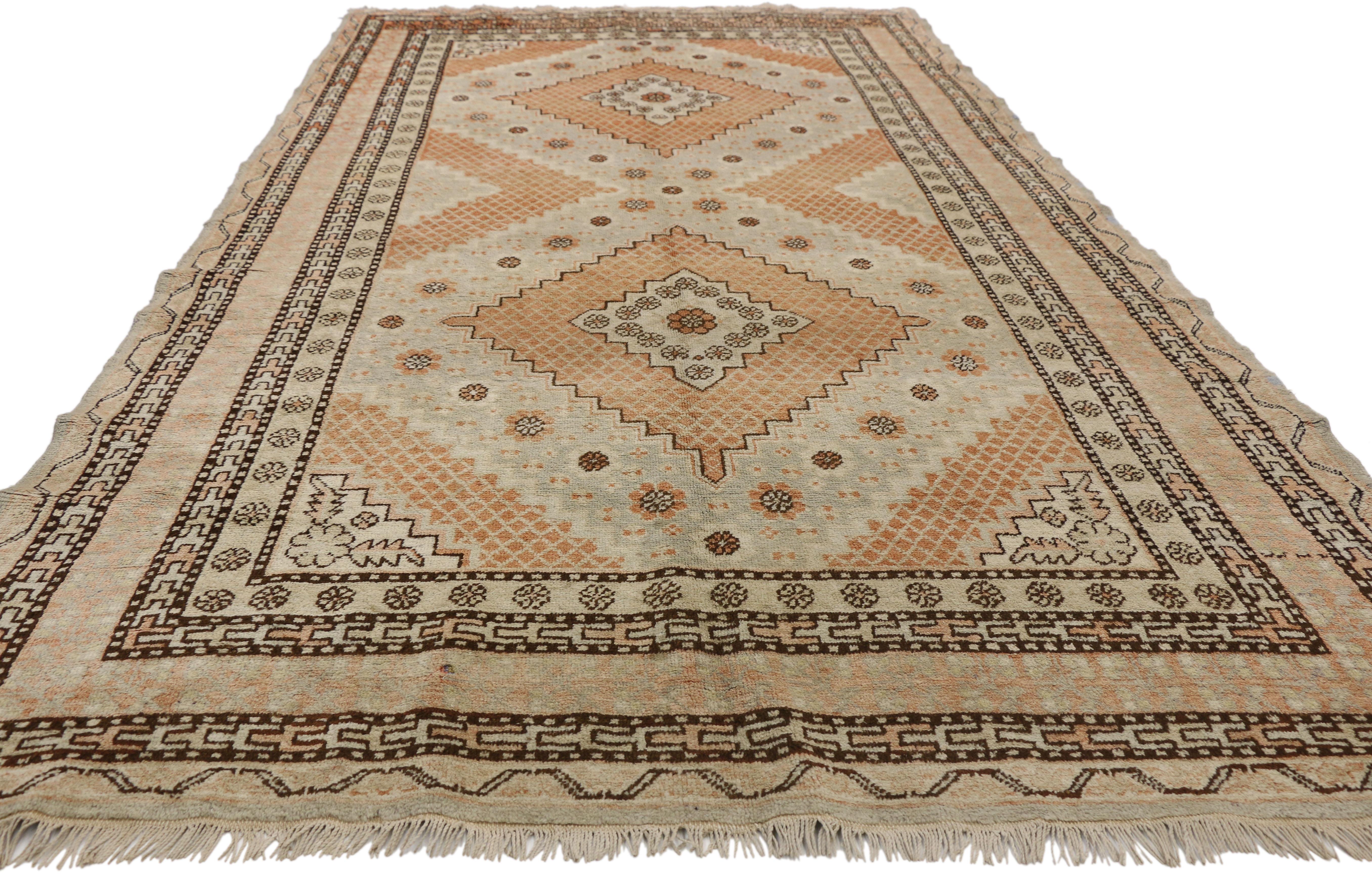 Turkestanischer Khotan-Teppich im mediterranen Arts & Crafts-Stil (Ostturkestanisch) im Angebot